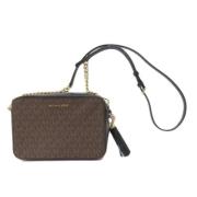 Michael Kors Pre-owned Pre-owned Canvas crossbodyvskor Brown, Dam