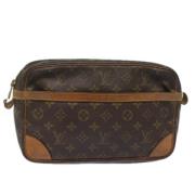 Louis Vuitton Vintage Pre-owned Canvas kuvertvskor Brown, Dam