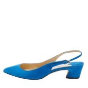 Jimmy Choo Pre-owned Pre-owned Mocka klackskor Blue, Dam