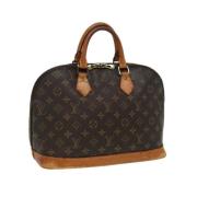 Louis Vuitton Vintage Pre-owned Canvas handvskor Brown, Dam