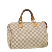 Louis Vuitton Vintage Pre-owned Canvas louis-vuitton-vskor Beige, Dam