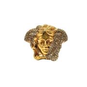 Versace Pre-owned Pre-owned Metall ringar Yellow, Dam