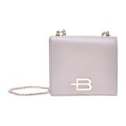 Baldinini Wallet with chain in taupe leather Beige, Dam