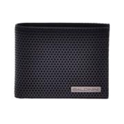 Baldinini Wallet in black speckled leather Black, Herr