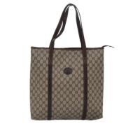 Gucci Vintage Pre-owned Canvas gucci-vskor Beige, Dam