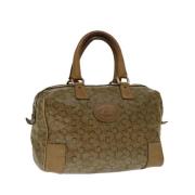 Celine Vintage Pre-owned Canvas handvskor Brown, Dam