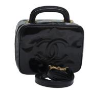 Chanel Vintage Pre-owned Tyg chanel-vskor Black, Dam