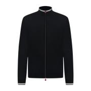 Kiton Ull Blouson Kofta Black, Herr