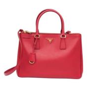 Prada Vintage Pre-owned Laeder axelremsvskor Red, Dam