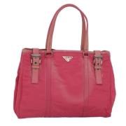 Prada Vintage Pre-owned Nylon prada-vskor Pink, Dam