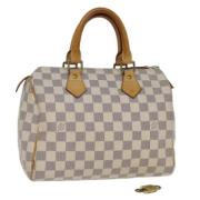 Louis Vuitton Vintage Pre-owned Canvas louis-vuitton-vskor Beige, Dam