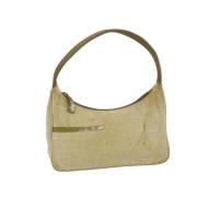 Prada Vintage Pre-owned Canvas handvskor Beige, Dam