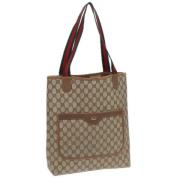 Gucci Vintage Pre-owned Canvas gucci-vskor Beige, Dam