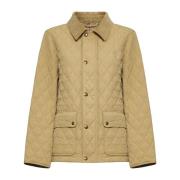 Burberry Stiliga Kappor Kollektion Beige, Dam