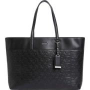 Calvin Klein Klassisk Elegant Hobo Väska med Logotyp Black, Dam