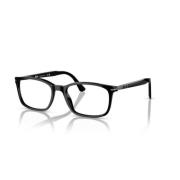 Persol Stiliga högkvalitativa acetatglasögon Black, Unisex