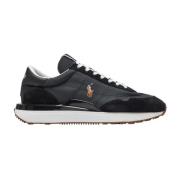 Polo Ralph Lauren Svarta Avslappnade Textil Sneakers med 2,5 cm Gummis...