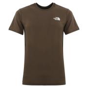 The North Face Herr Tryckt T-shirt Brun Bomull Brown, Herr