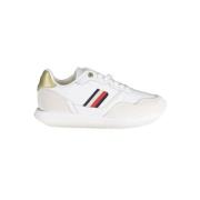 Tommy Hilfiger Vita Sneakers med Broderi Accent White, Dam