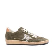 Golden Goose Grön Oliv Sneakers Stjärn Design Green, Dam