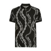 Versace Jeans Couture Svart T-shirt för män Aw24 Black, Herr