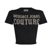 Versace Jeans Couture Svarta T-shirts och Polos Black, Dam