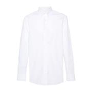 Etro Vit Bomullsblandning Poplin Skjorta White, Herr