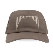 Rick Owens Baseball Cap Gray, Herr