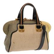 Fendi Vintage Pre-owned Canvas fendi-vskor Beige, Dam