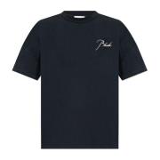 Rhude T-shirt med broderad logotyp Black, Herr