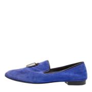 Giuseppe Zanotti Pre-owned Pre-owned Mocka lgskor Blue, Herr