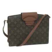 Louis Vuitton Vintage Pre-owned Canvas axelremsvskor Brown, Dam