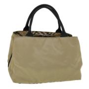 Burberry Vintage Pre-owned Nylon handvskor Beige, Dam