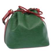 Louis Vuitton Vintage Pre-owned Laeder axelremsvskor Green, Dam