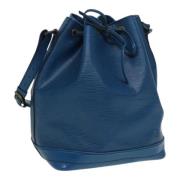 Louis Vuitton Vintage Pre-owned Laeder axelremsvskor Blue, Dam