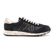 Premiata Blå Panel Sneakers med Lurex Detaljer Blue, Dam