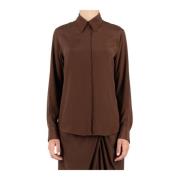 Dries Van Noten Brun Skjorta med Unik Stil Brown, Dam