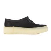 Clarks Svart Wallabee Cup Snörsko Black, Dam