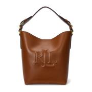 Ralph Lauren Witley MD BK Bucket BAG Medium Brown, Dam