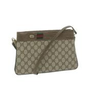 Gucci Vintage Pre-owned Canvas gucci-vskor Beige, Dam