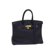 Hermès Vintage Pre-owned Laeder handvskor Blue, Dam