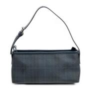 Burberry Vintage Pre-owned Belagd canvas handvskor Blue, Dam