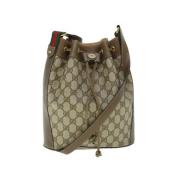 Gucci Vintage Pre-owned Canvas gucci-vskor Beige, Dam