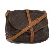 Louis Vuitton Vintage Pre-owned Canvas louis-vuitton-vskor Brown, Dam