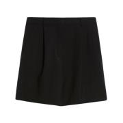 Max Mara Weekend Mjuka ull Bermuda shorts Black, Dam