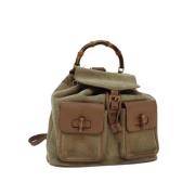 Gucci Vintage Pre-owned Laeder ryggsckar Beige, Dam