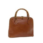 Gucci Vintage Pre-owned Laeder handvskor Brown, Dam