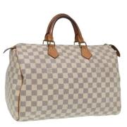 Louis Vuitton Vintage Pre-owned Canvas louis-vuitton-vskor Beige, Dam