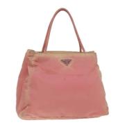 Prada Vintage Pre-owned Nylon prada-vskor Pink, Dam