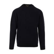 Irish Crone Blå Crew Neck Jumper Sweater Blue, Herr